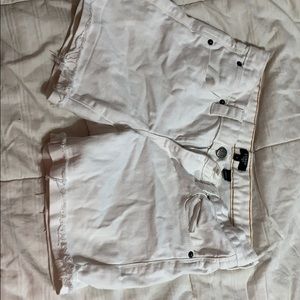 White j crew jean shorts